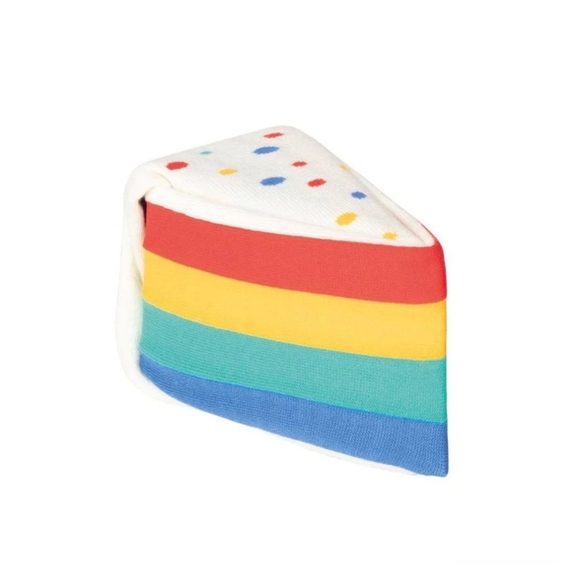 ❤️BUY 2 GET 1 FREE Eat My Socks Rainbow Cake Unisex Socks, Retail $15.99US - Picture 5 of 14